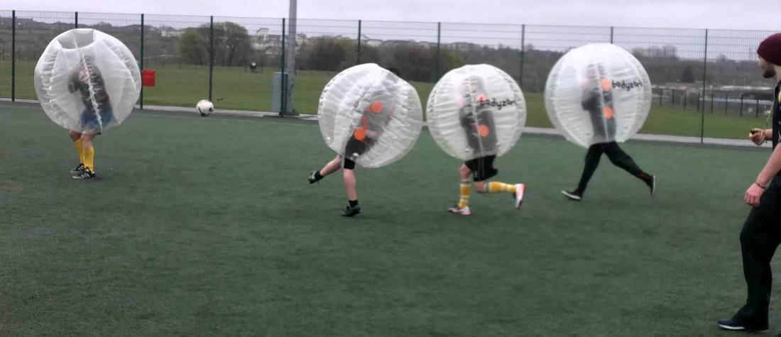 Zorbing footbal