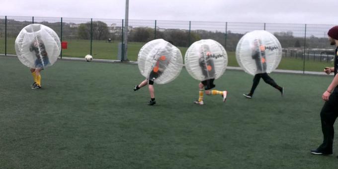 Zorbing futbal