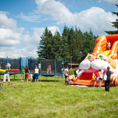 Inflatable slides